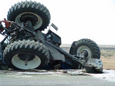 Crashed Tractor